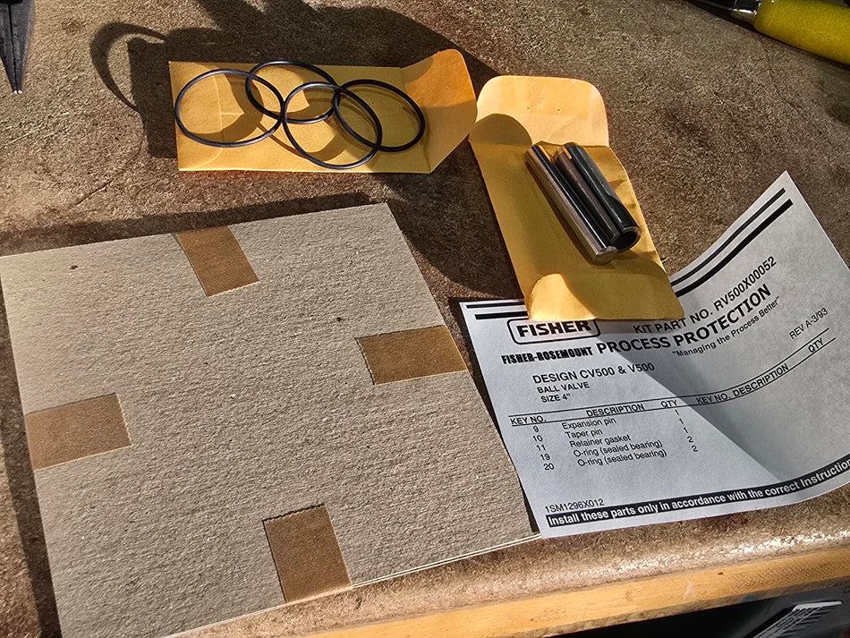 FISHER RV500X00052 REPAIR KIT, 4" TYPE V500