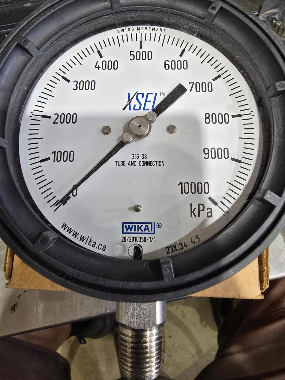 WIKA 52001024 232.34.4.5" 0-10000 KPA 1/2 NPT LM