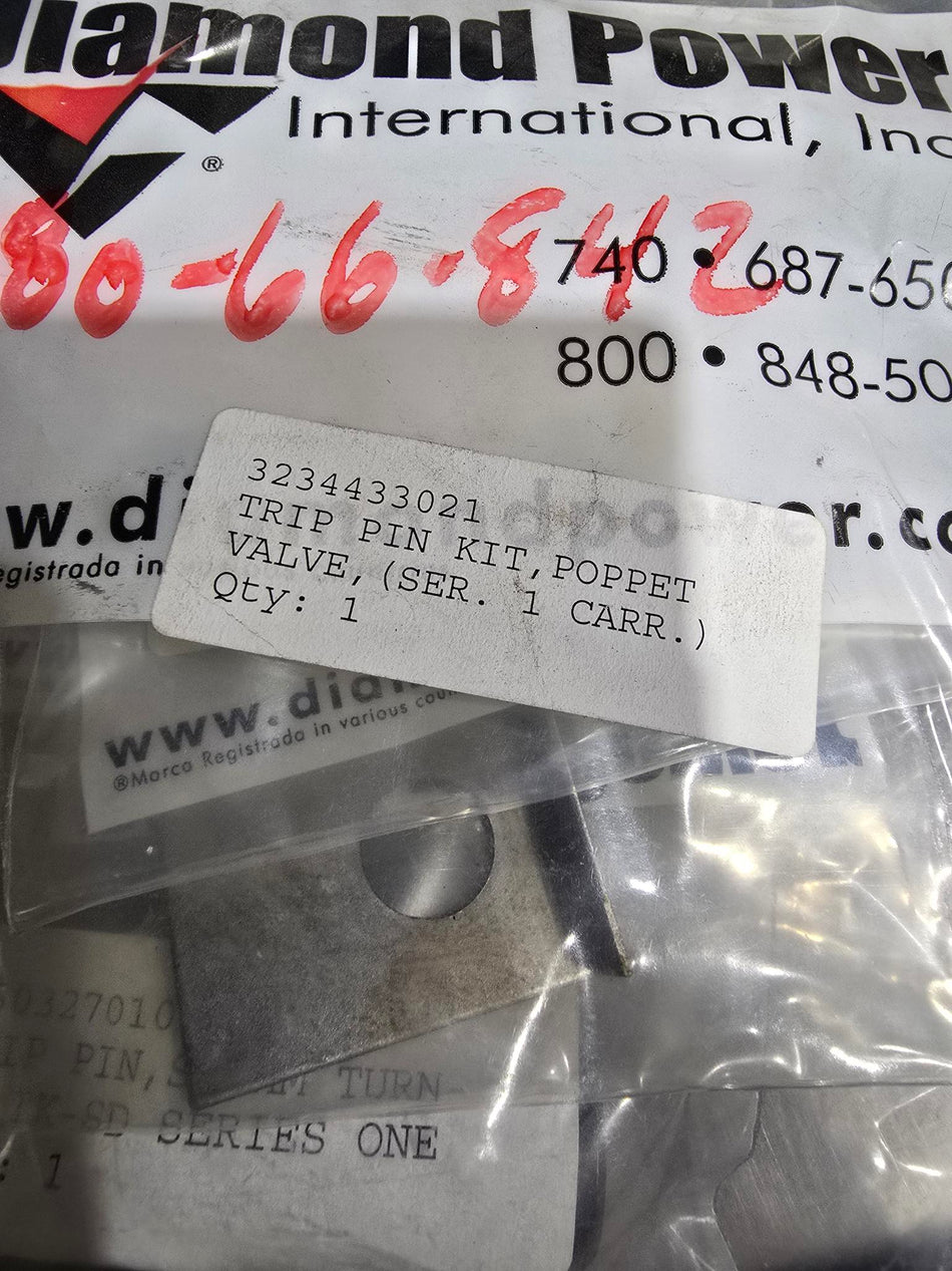 Diamond Power Poppet Valve Trip Pin Kit 3234433021