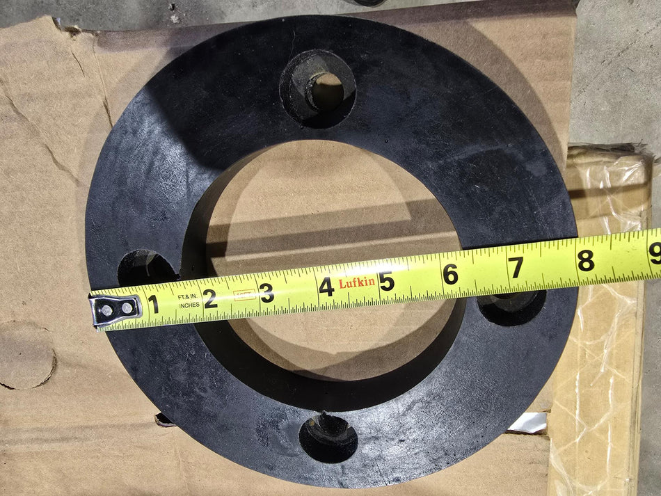 Pipe  Mandrel Pig Spacer Disc 8-1/16" O.D, 4-5/8" I.D, 7/8" THICK, 4 BOLT PATTERN, HOLE CENTER TO CENTER 6"