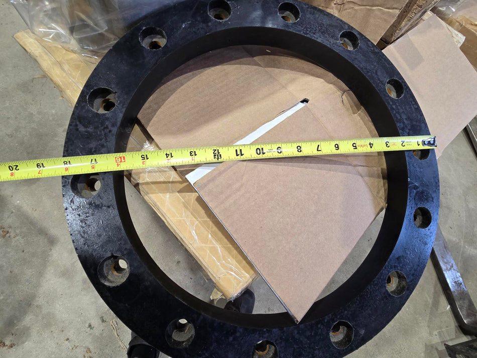Pipe Mandrel Pig Spacer Disc 18-3/8" O.D, 14-3/8" I.D, 1-1/4" THICK, 14 BOLT PATTERN, HOLE CENTER TO CENTER 16.5"