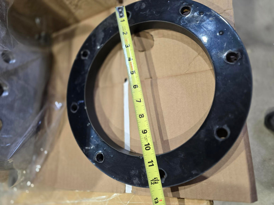 Pipe Mandrel Pig Spacer Disc 12-3/8" O.D, 9-7/8" I.D, 1-1/16" THICK, 8 BOLT PATTERN, HOLE CENTER TO CENTER 12"