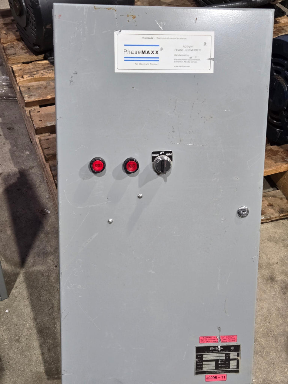 Electram Rotary Phase Converter - 15TA - 3 PH, 230V, 40 A