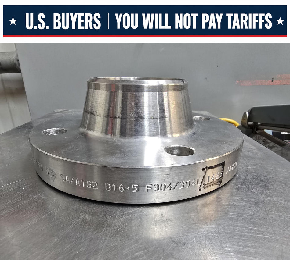 JARDA Weld Neck Flange,  3 INCH,  4 HOLE  Sch 10,  Class #150,  SS F304/F304L,  B16-5  SA/A182,  1428