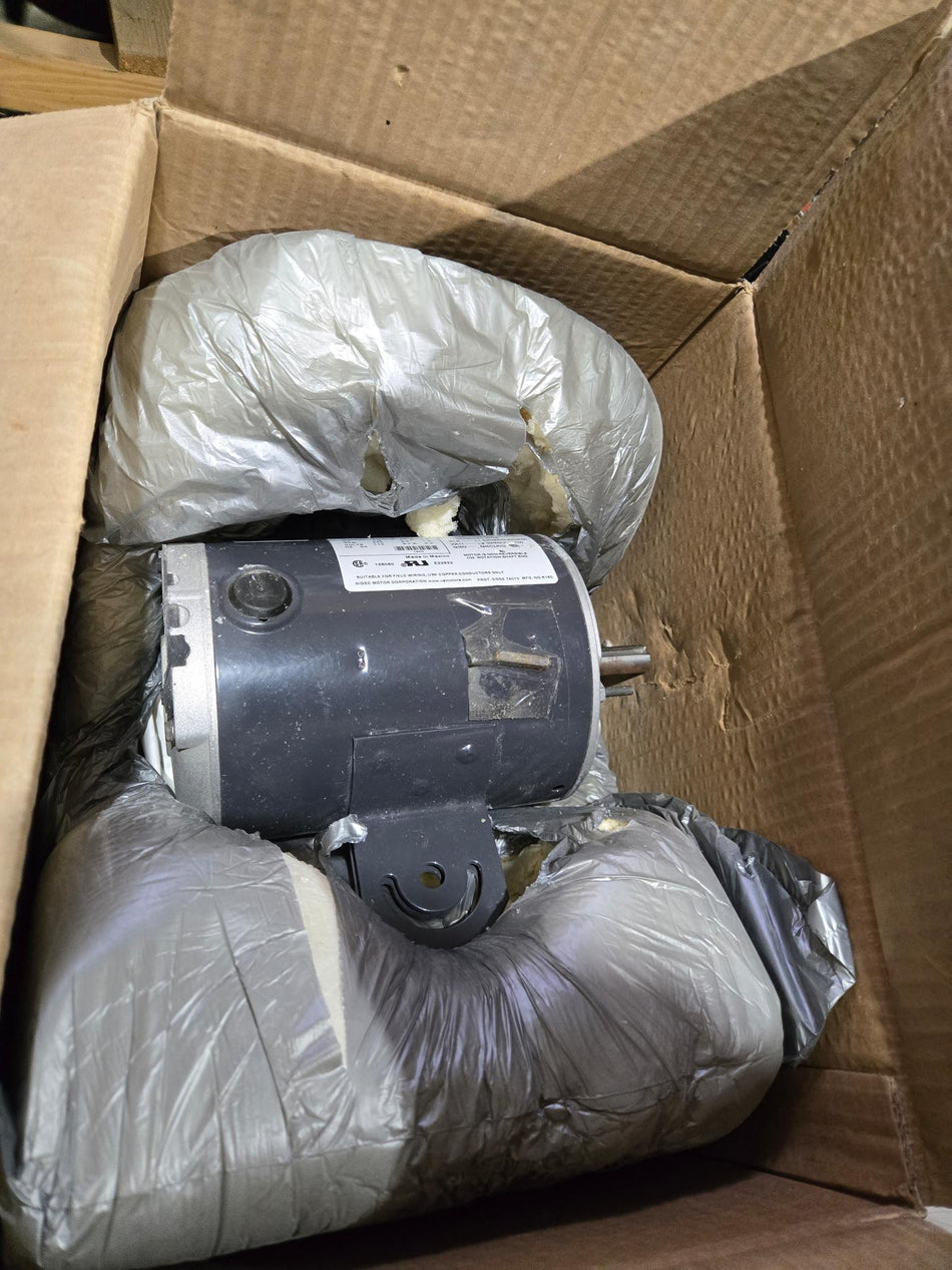 US Motors 1/2 HP Air Circ Motor 1940- 115V- 1PH - 825 RPM - MTG Yoke- TEAO