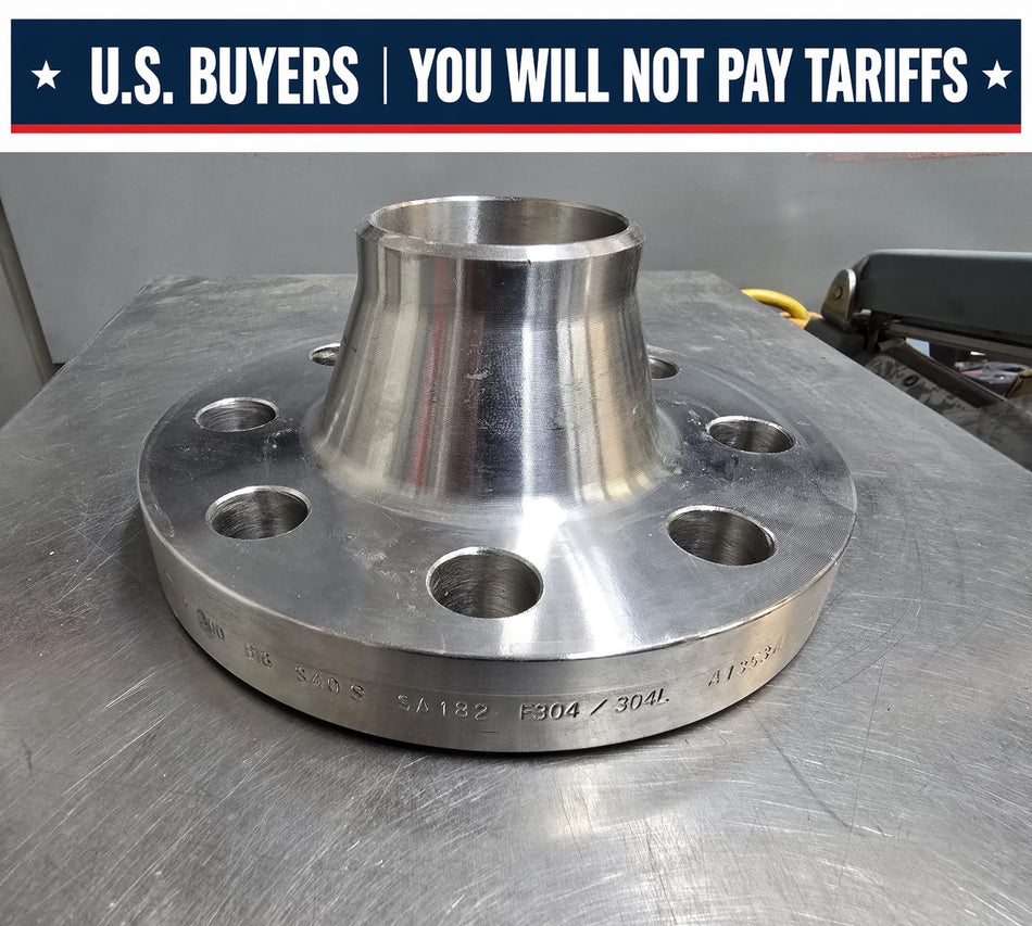Weld Neck Flange,  8 HOLE  2 INCH,  Sch 40,  Class #300,  SS F304/F304L,  B16,  SA182,  A1353A