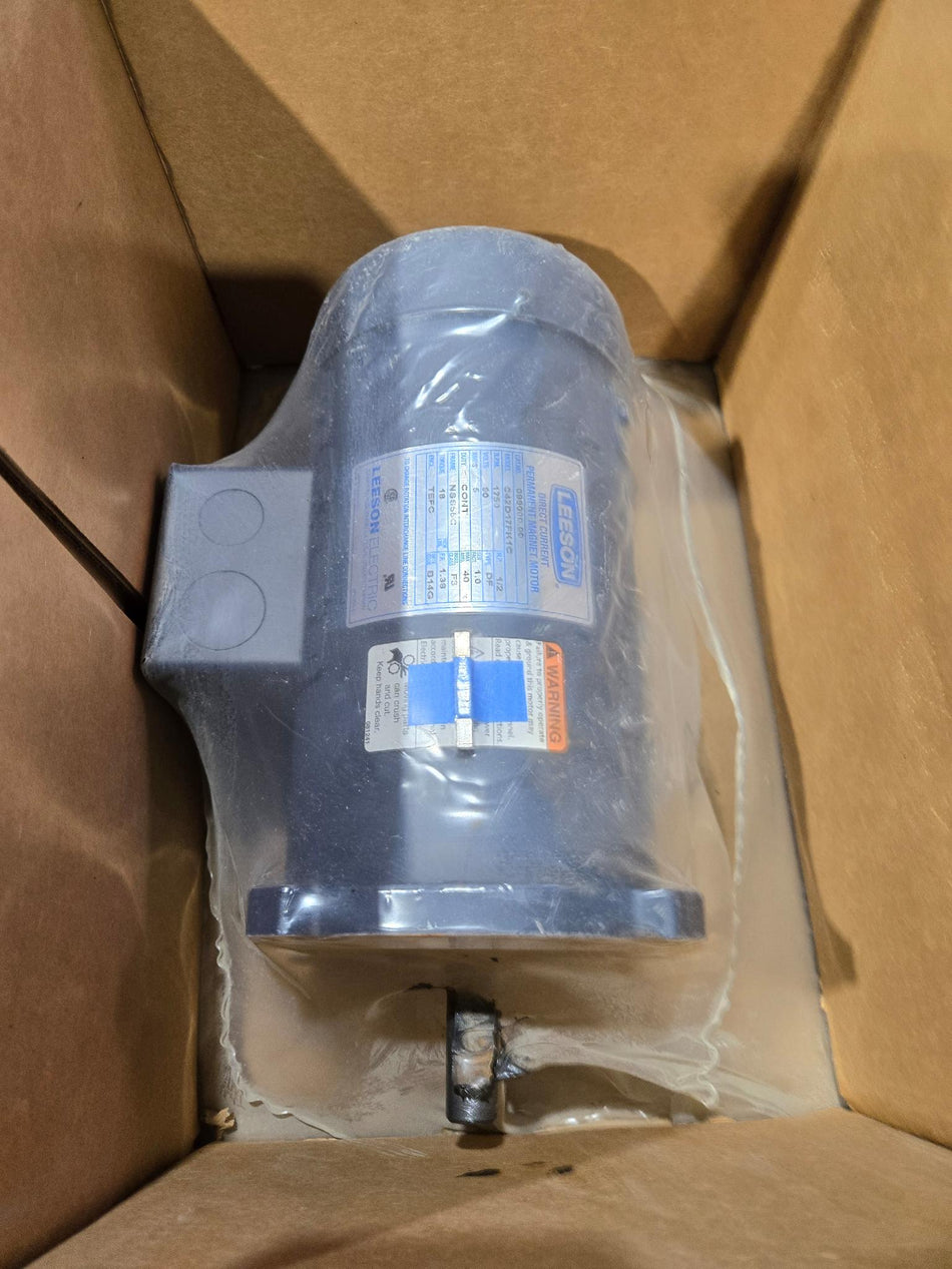 Leeson 1/2HP - DC- 180V - 1750 RPM - FR NSS56C - TEFC- 098008.00