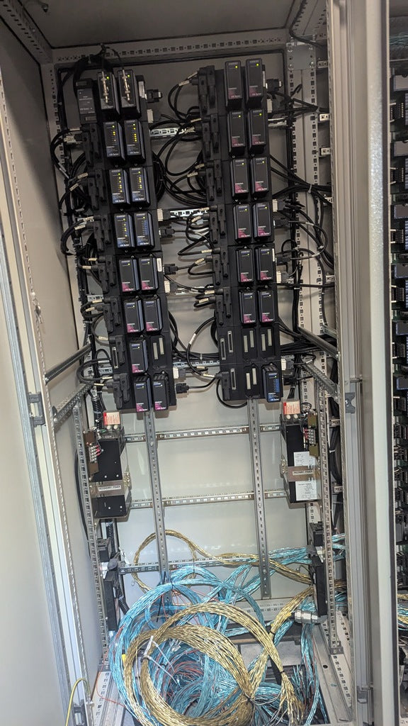 Seller-supplied original photograph 19: Foxboro DCS module rack, representative of the bulk package.