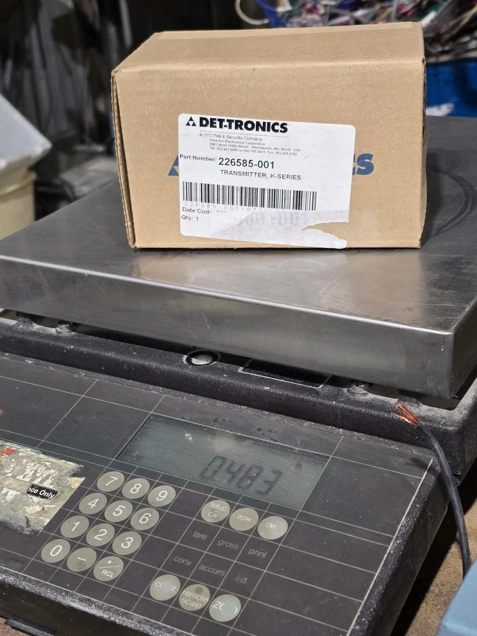 DET-TRONICS 226585-001 TRANSMITTER SERIES K MODEL