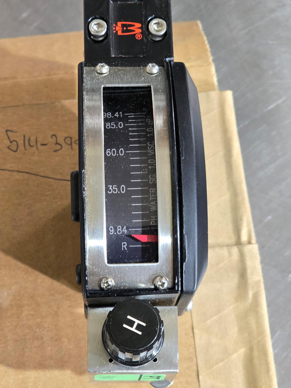 BROOKS Ar-Mite Low Flow Armored Flowmeter M/T 3750 A , MODEL: 3750A6ADJ1A1A, LIMITS:1500PSIG @ 400F