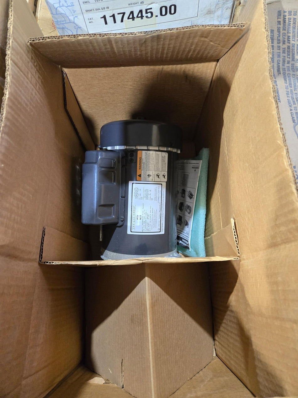 GSI Group Electric Motor - 1.5 HP- 1 PH- 115/230V - 1725 RPM - FR 56Y - T63YZBHW-920