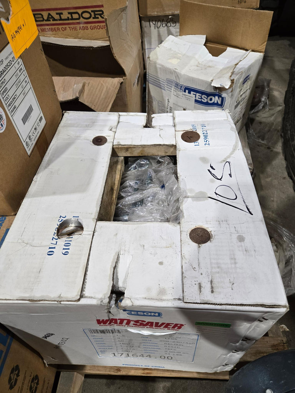 Leeson 1.5 HP - 208-230/460V - 1185 RPM - FR 182T- TEFC - 171644.00