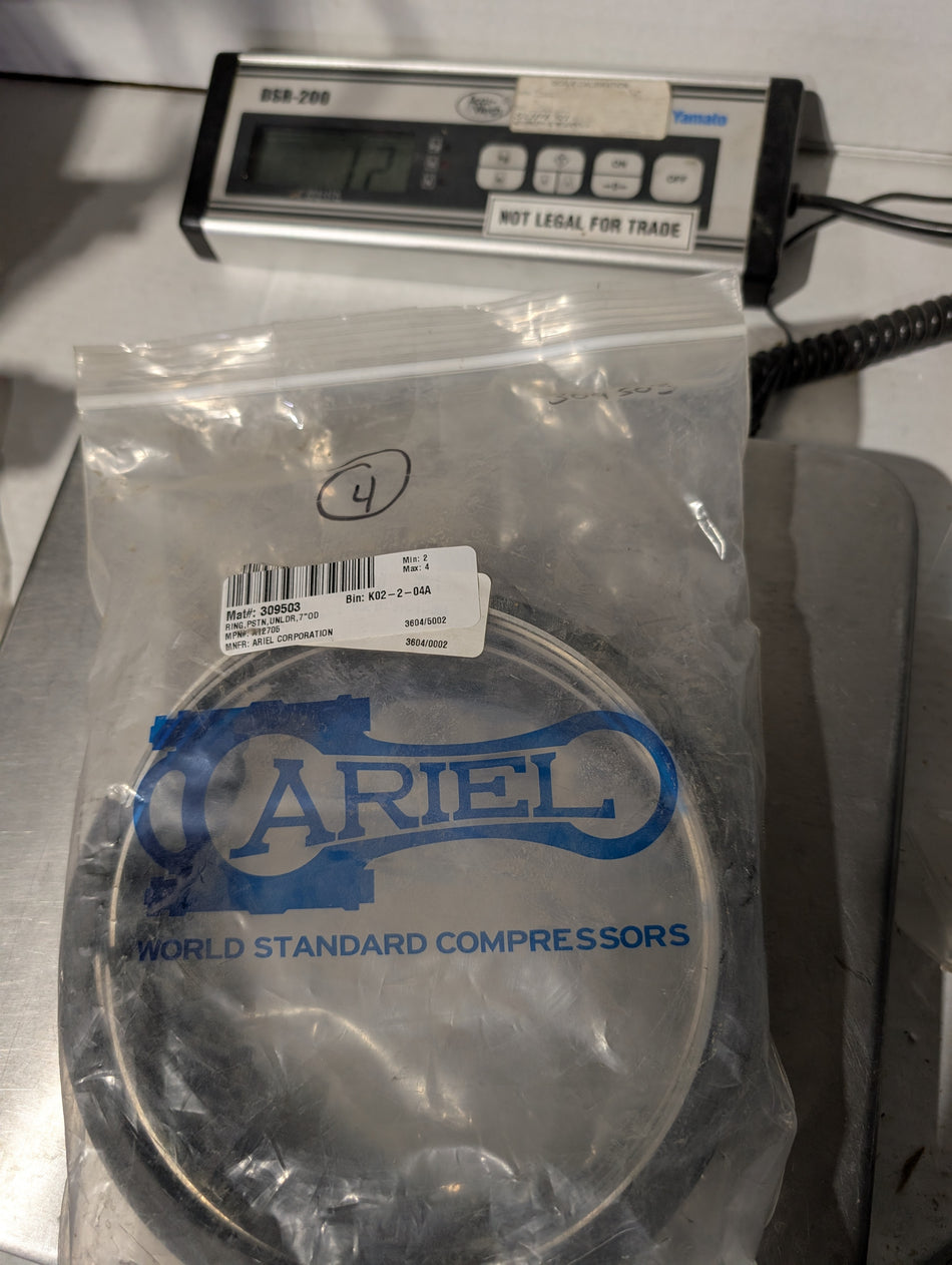 Ariel 7" Piston Ring, Unloader Assembly - A12705 - New