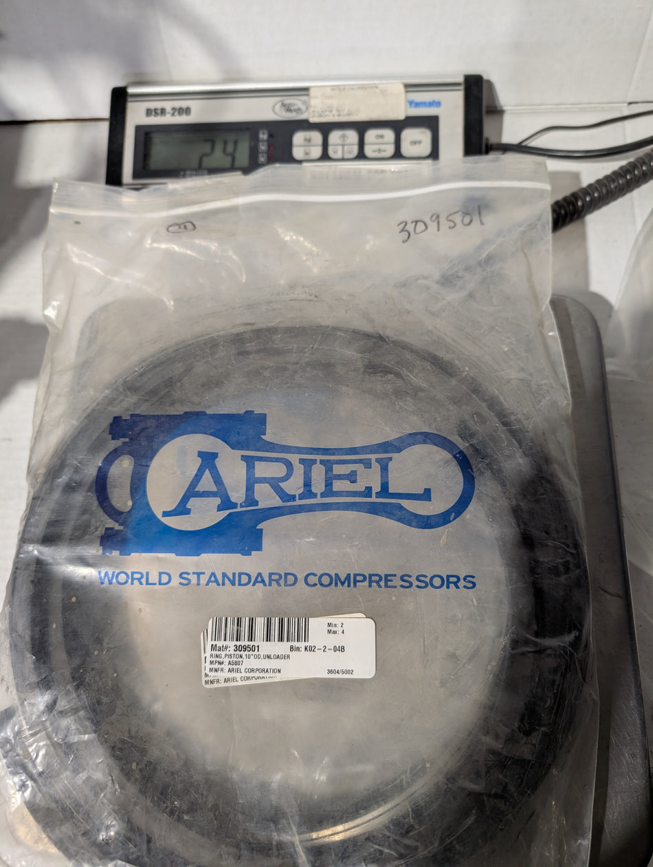 Ariel 10" OD Piston Ring, Unloader - A5807 - New