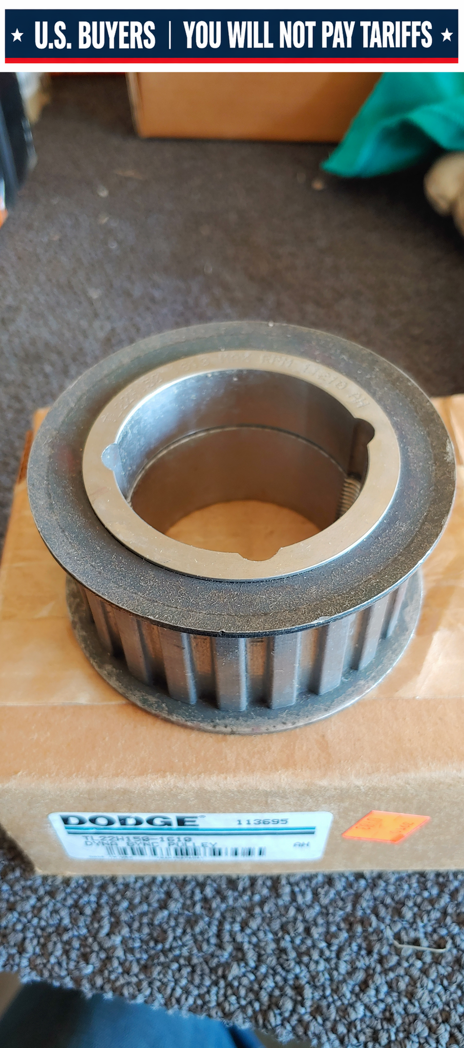 Dodge 113695 TL22H150-1610 Dyna Sync Pulley