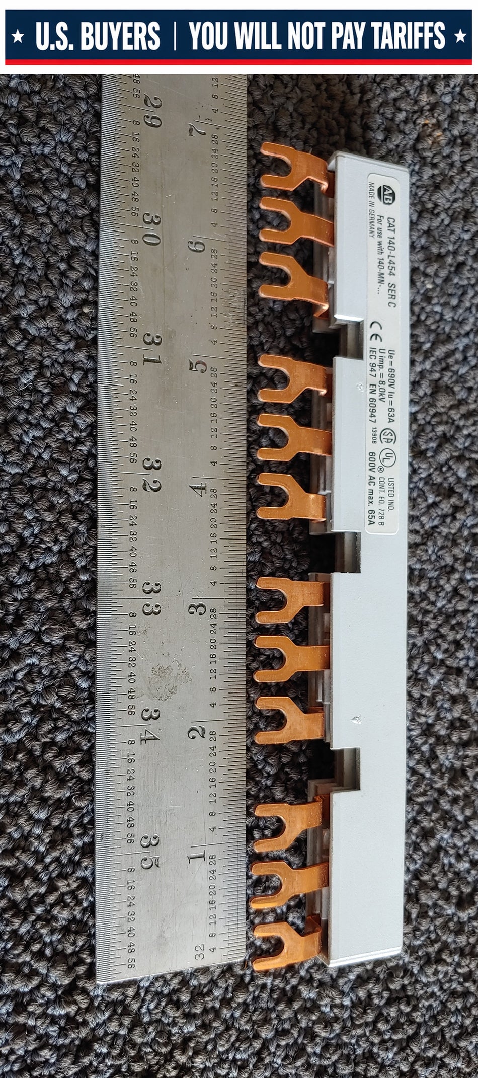 Allen Bradley 140-L454 Ser:C Busbar