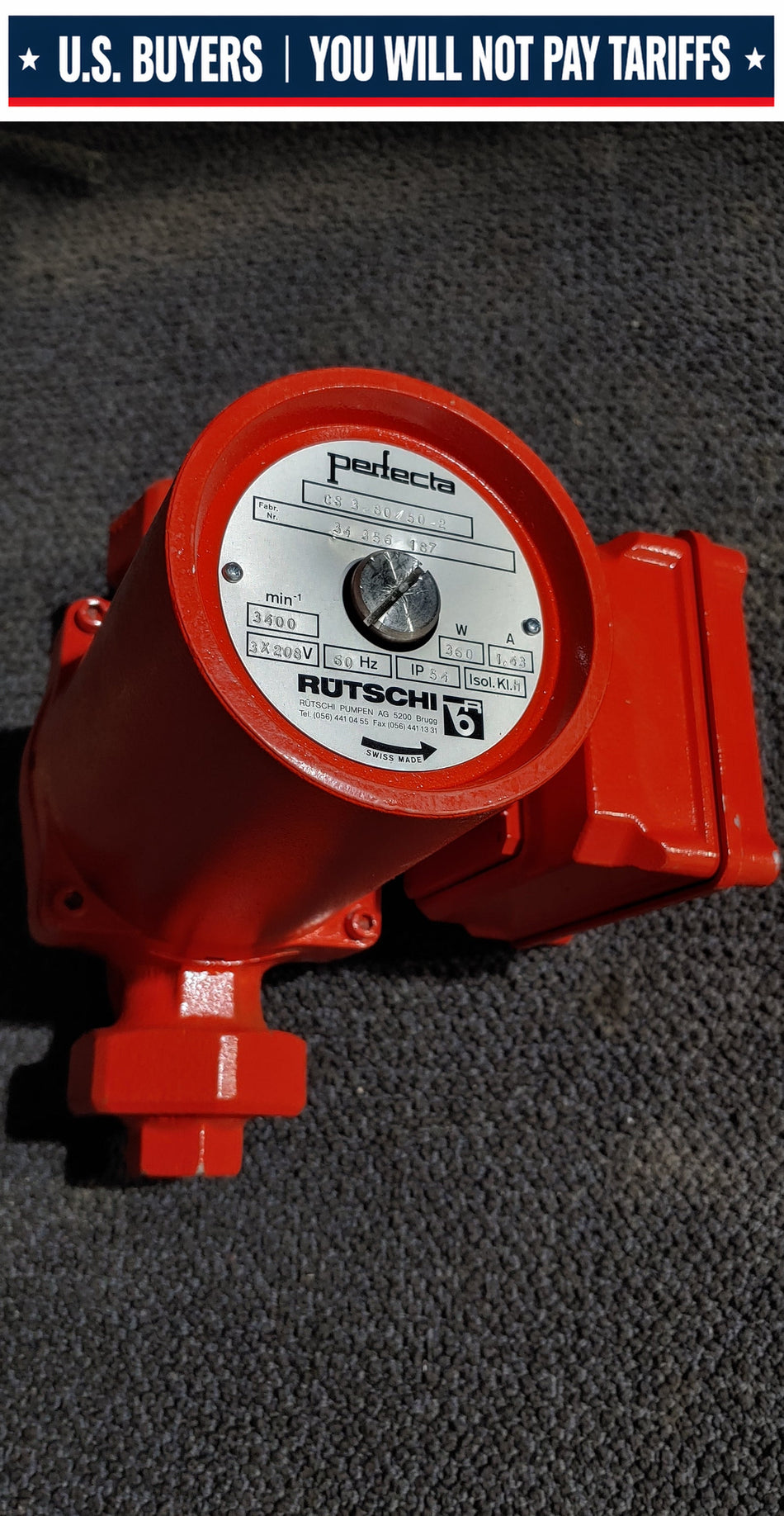 Rutschi Perfecta Circ pump CS 3-80/50-2