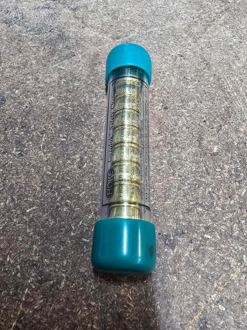 Hoke Gyrolok 3/8 Ferrule Set Brass Safety Changer Set of 10