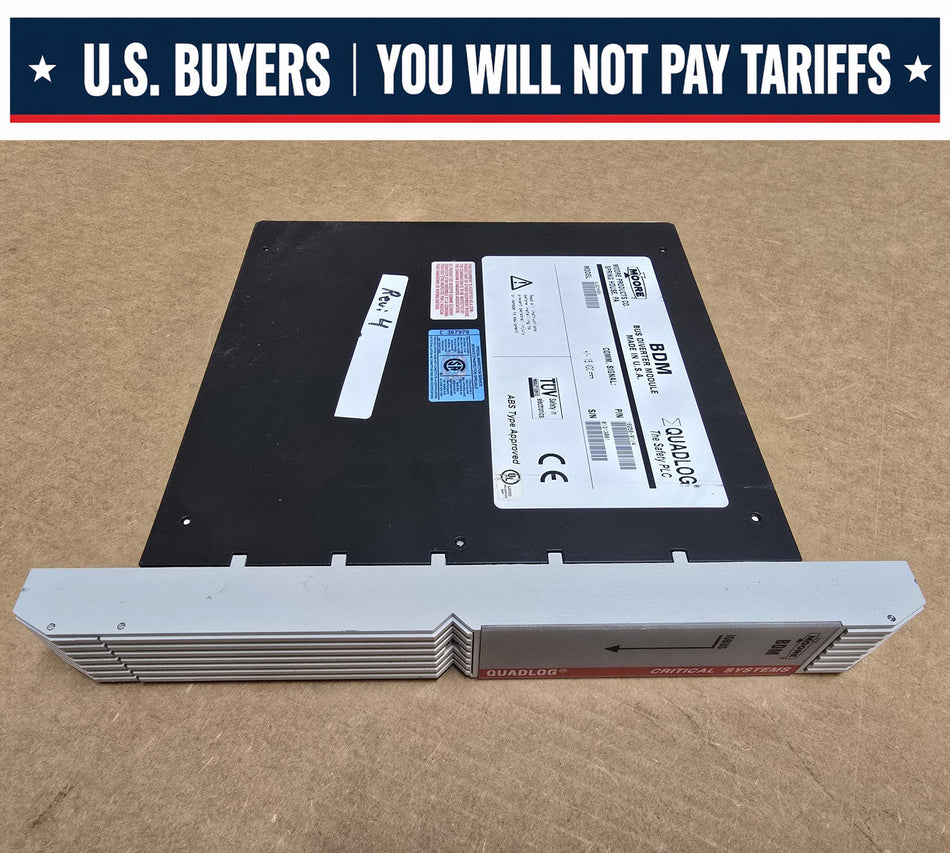 MOORE 39BDMNBN QUADLOG, REV:4 , BDM BUS DIVERTER MODULE, P/N:16256-91/4  (Used)