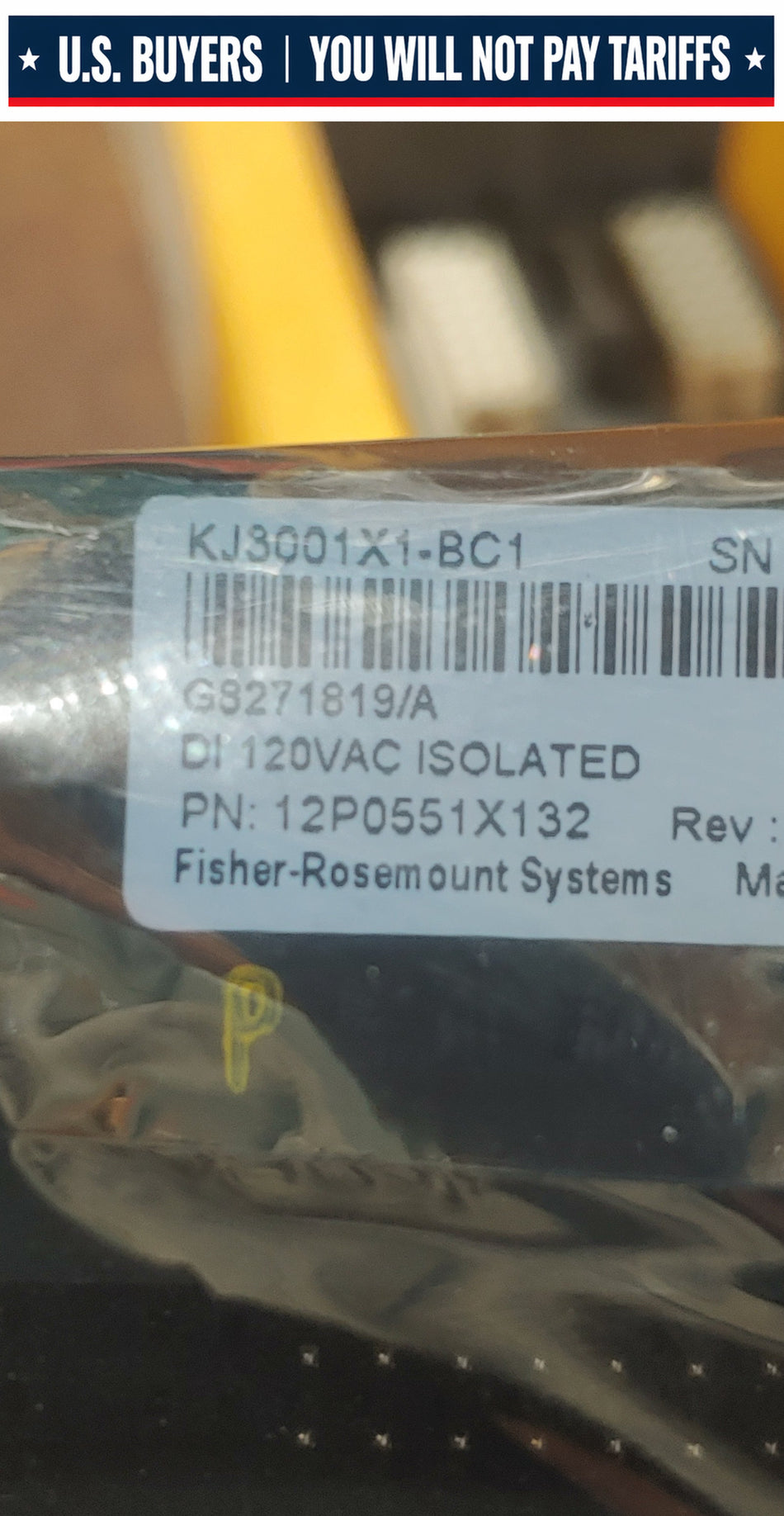 EMERSON DELTA V DI 8CH 120VAC ISOLTD S  KJ3001X1-BC1  VE4001S3T1B1