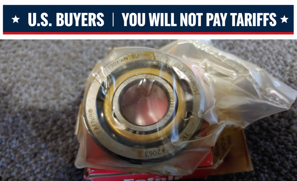 Fafnir 7304WN SU Angular Contact Bearing - 20 mm Bore, 52 mm OD, 15 mm Width, Open, 40 ° Contact Angle