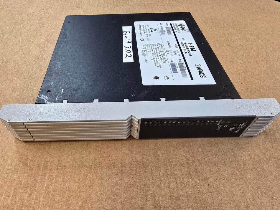 MOORE 39HFM2CAN APACS,ROM: 3.02, REV: 4, HFM HART FIELDBUS MODULE, 24VDC, 4-20mA (Used)