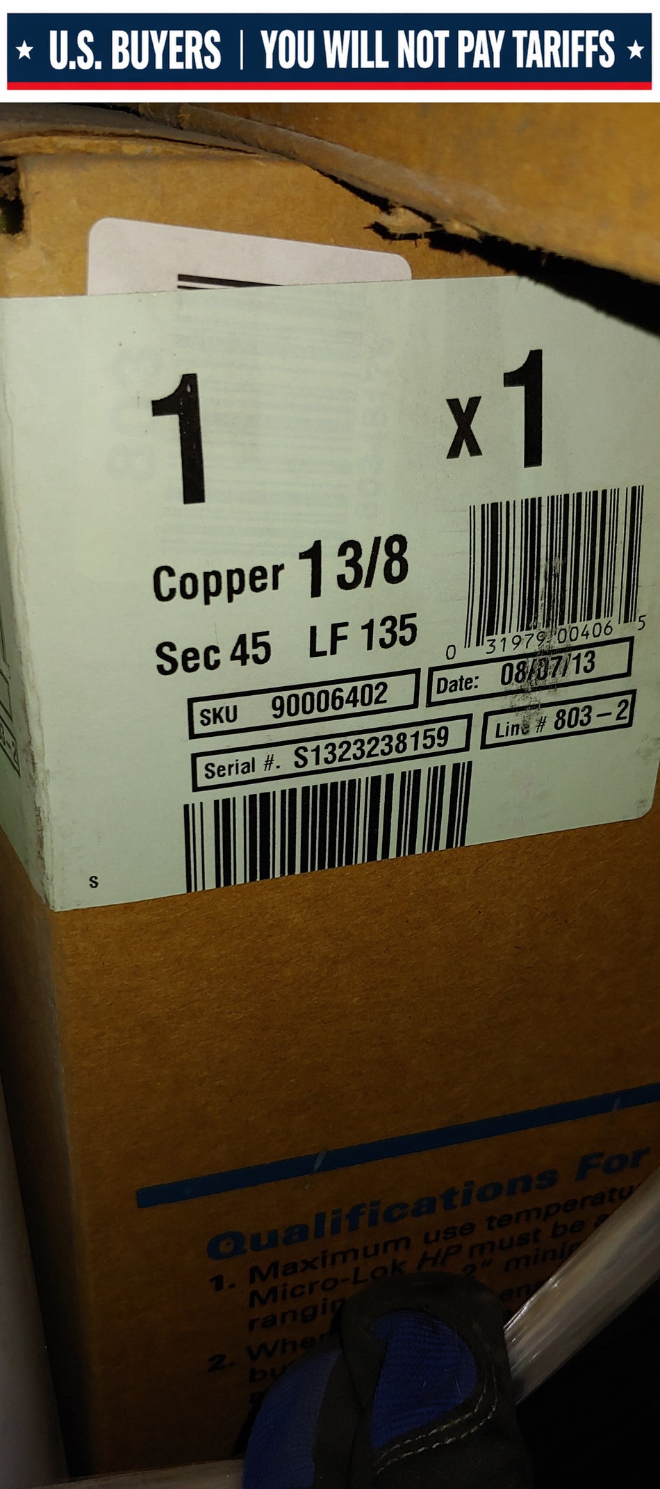 Micro-Lok HP 1" (Iron Pipe) & 1-3/8" (Copper Tubing) x 1" ASJ Pipe Insulation Sec 45, LF 135