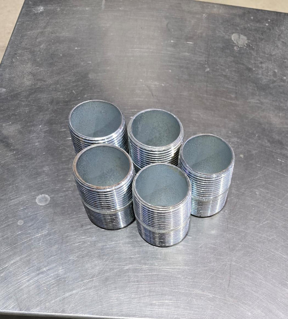 1-1/4" CLOSE RIGID NIPPLE (LOT OF 5 NEW STEEL)