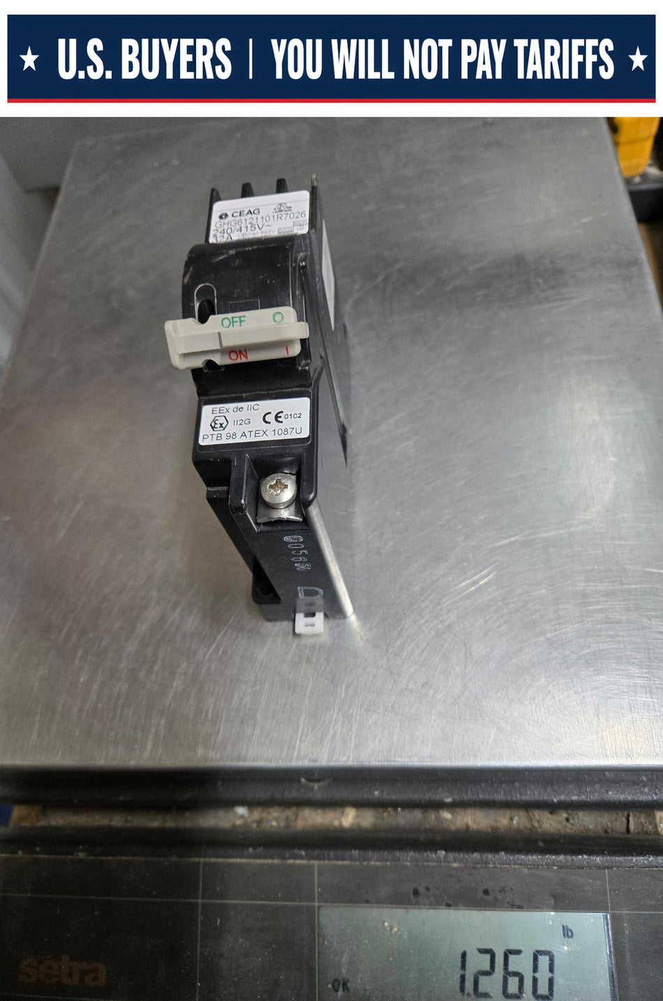 CEAG Explosion Proof 1 pole Breaker GHG6121101R7026 -32A - 240/415V