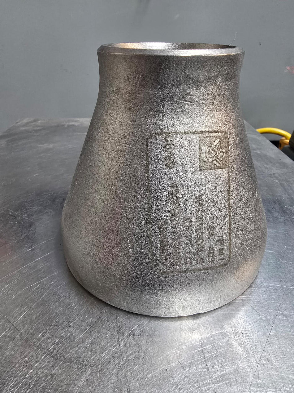 Schulz 4"X 2" Concentric Reducer  4"X 2"  Schedule 10S/40S  Butt Weld  WP-S 304/304L Stainless Steel  SA-403  Made in Germany
