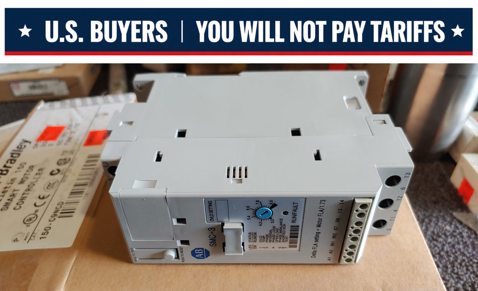 Allen-Bradley 150-C9NCD SMC-3 Smart Motor Controller, 3-Wire, Open Type Ser: B Frn:2.10 9.0A