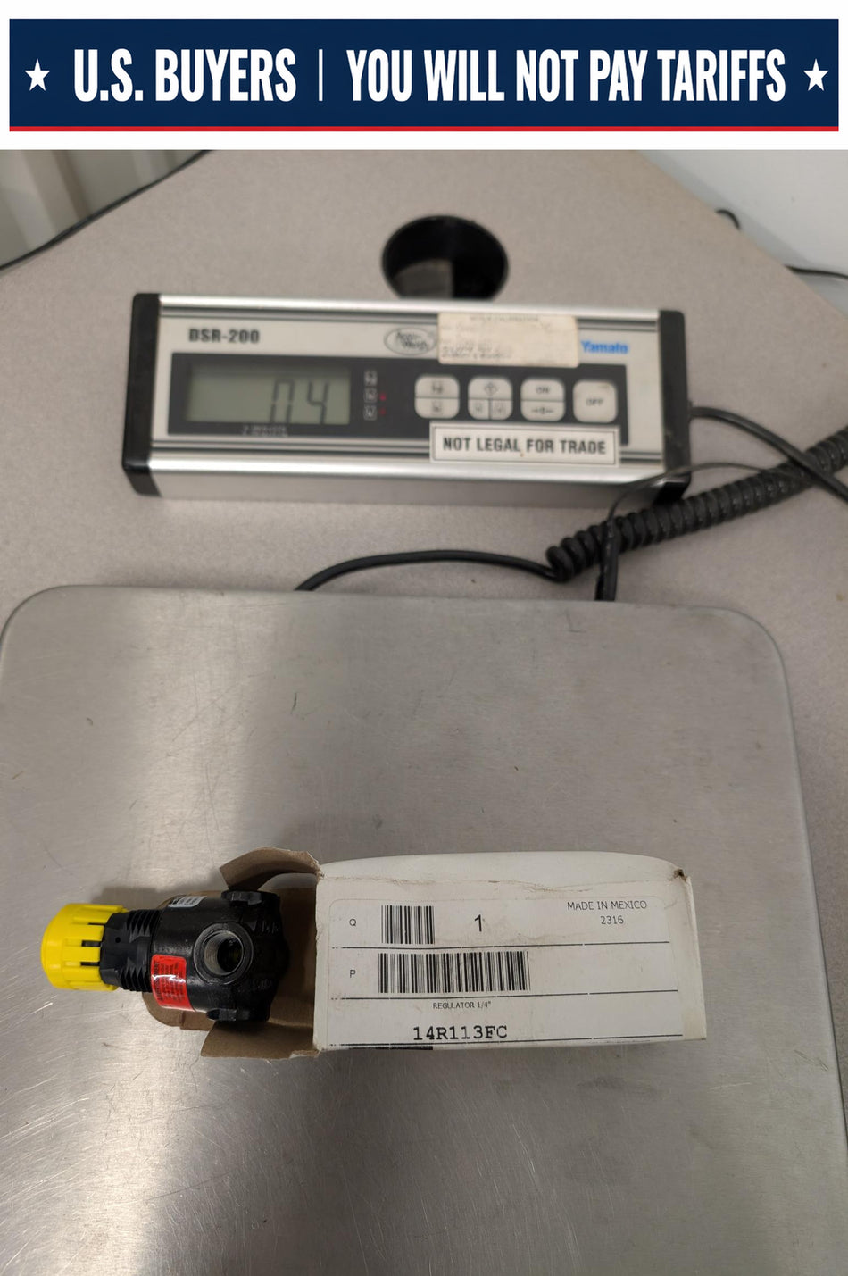 Parker Pressure Regulator 14R113FC - 1/4 Inch