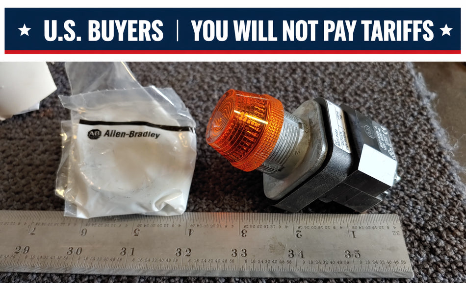 Allen-Bradley 800T-P16A Pilot Light 120V Amber Lens