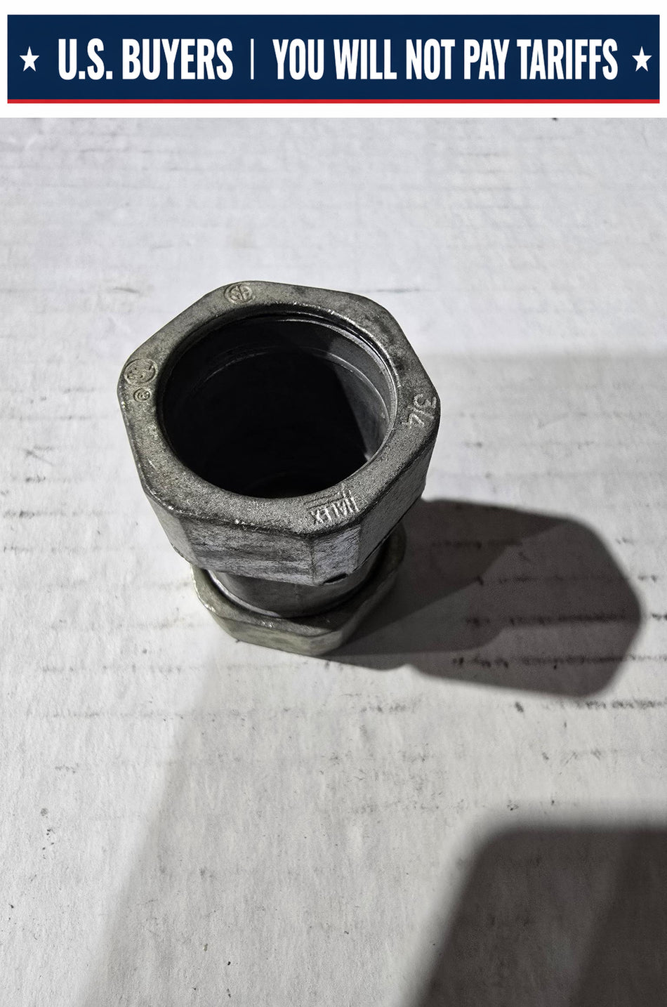 Die Cast Zinc conduit compression union 3/4 Inch (LOT OF 28)