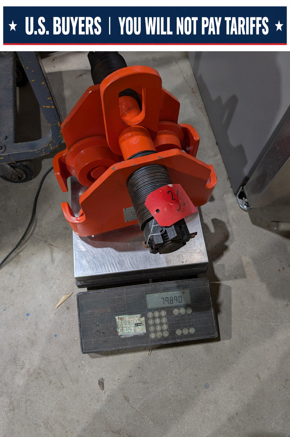 VGD 3 Ton Push Trolley - VPT-3 - Beam Range 102-305 mm