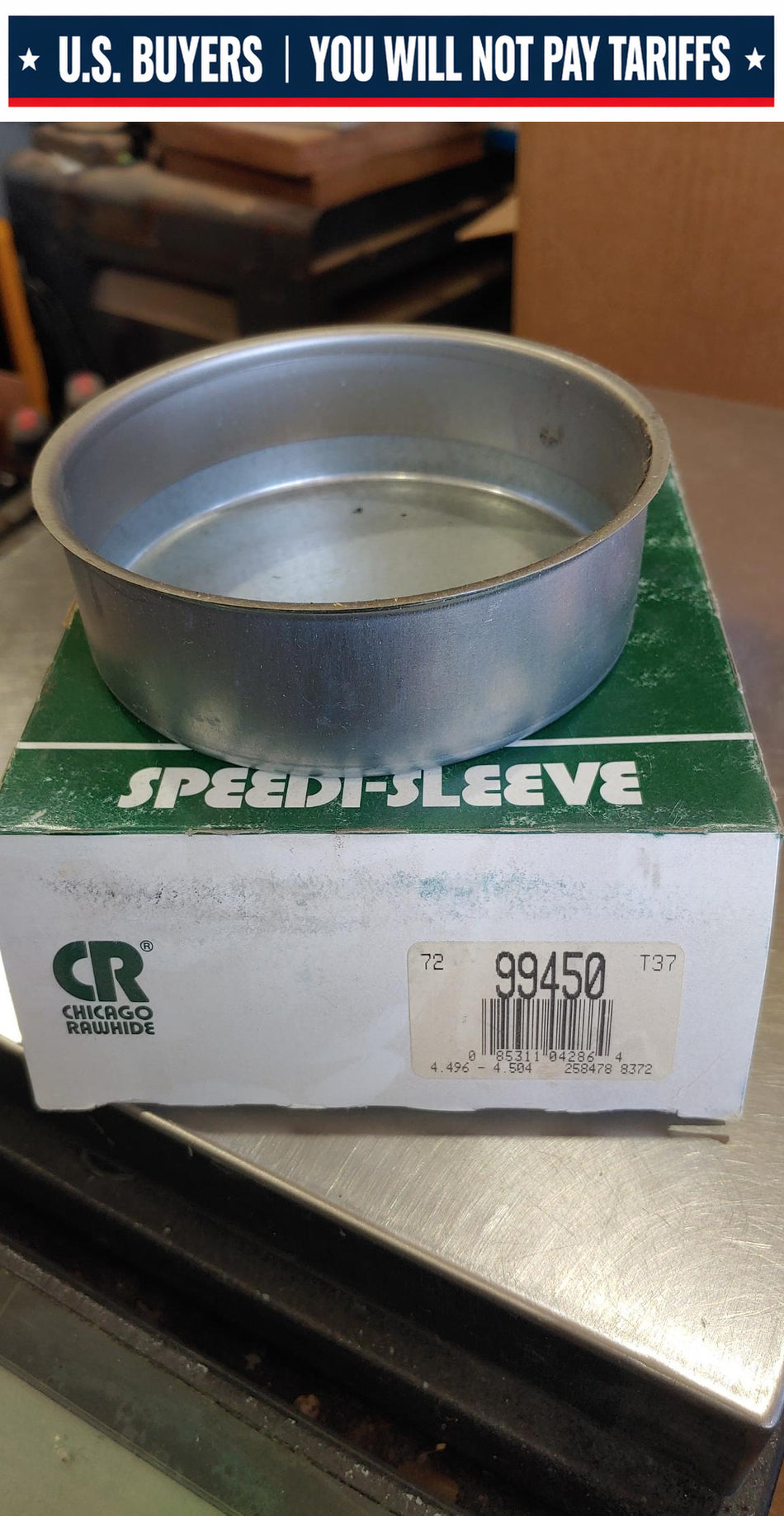 CR/NATIONAL/DURA SLEEVE 99450 Thin Wall Speedi-Sleeve - 4.500 in Shaft Dia., 0.813 in Width