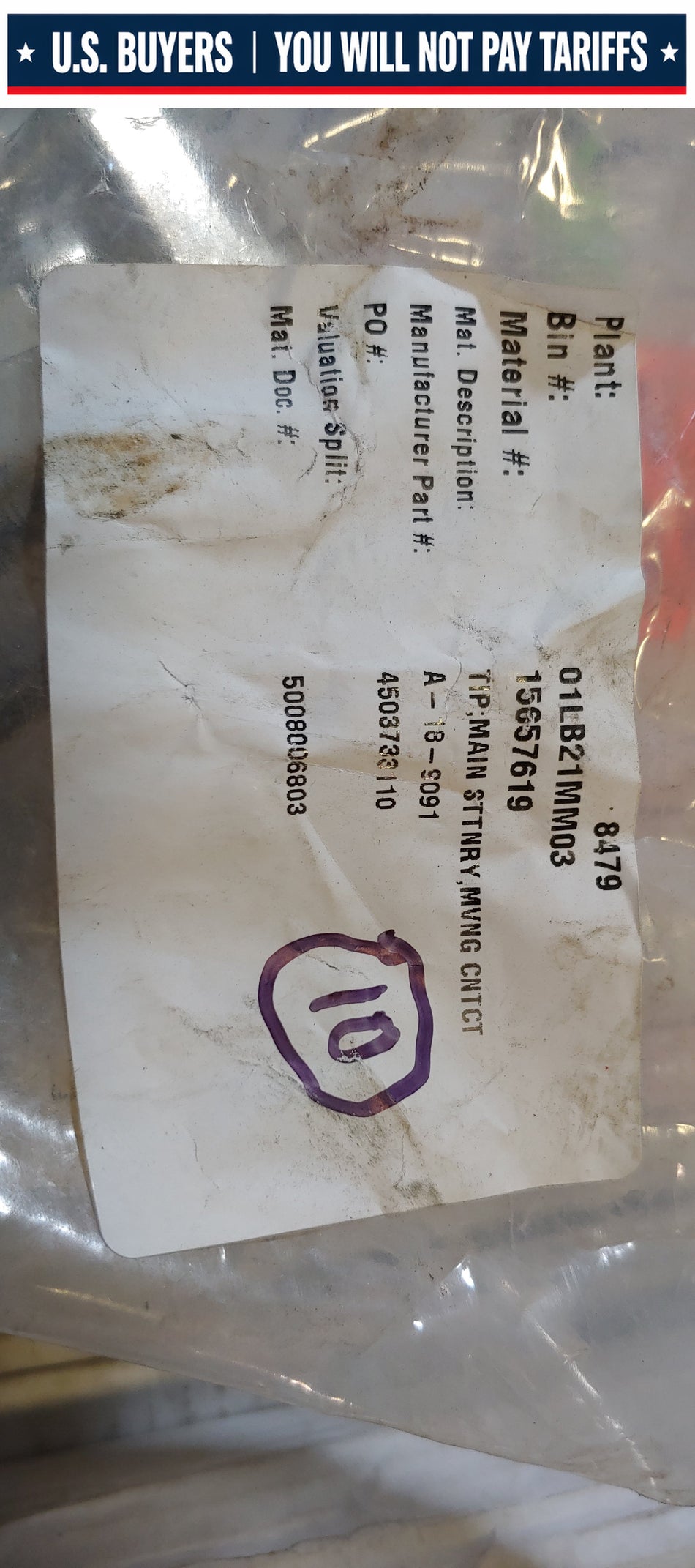 Clark Equipment A18-9091 / A189091 - New Never Used