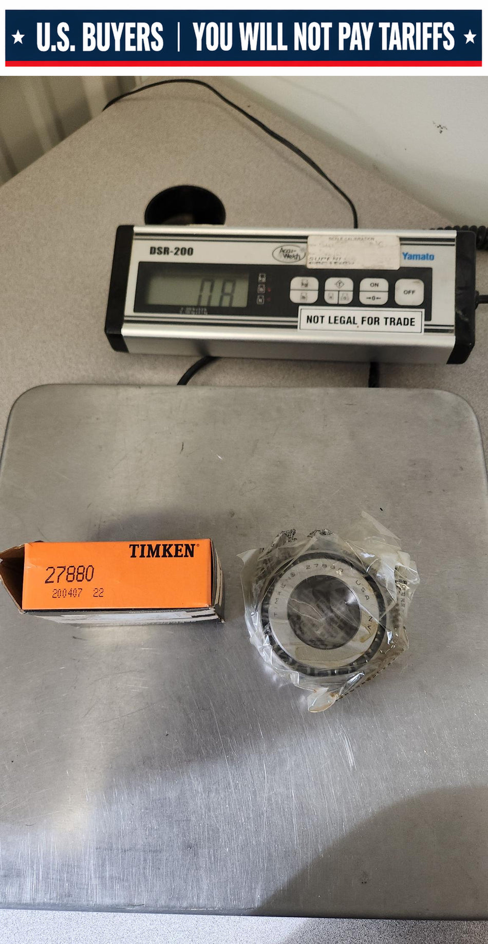 Part Number 27880, Tapered Roller Bearings - TS (Tapered Single) Imperial - Cone