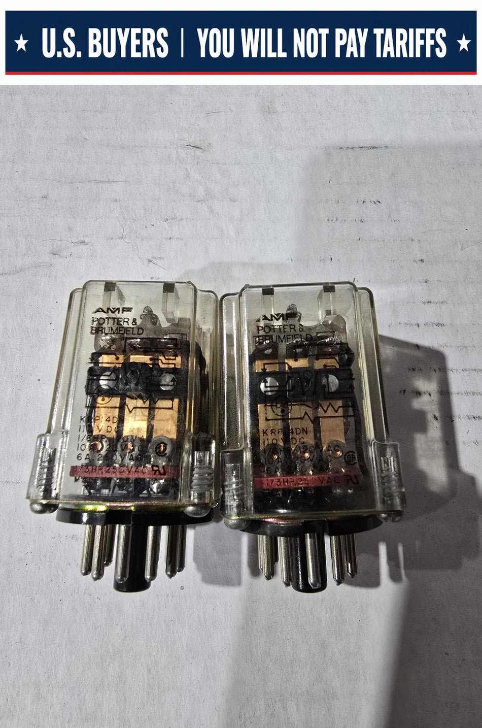 POTTER BRUMFIELD KRP14DN 120V COIL 11 PIN  (LOT OF 2 USED)