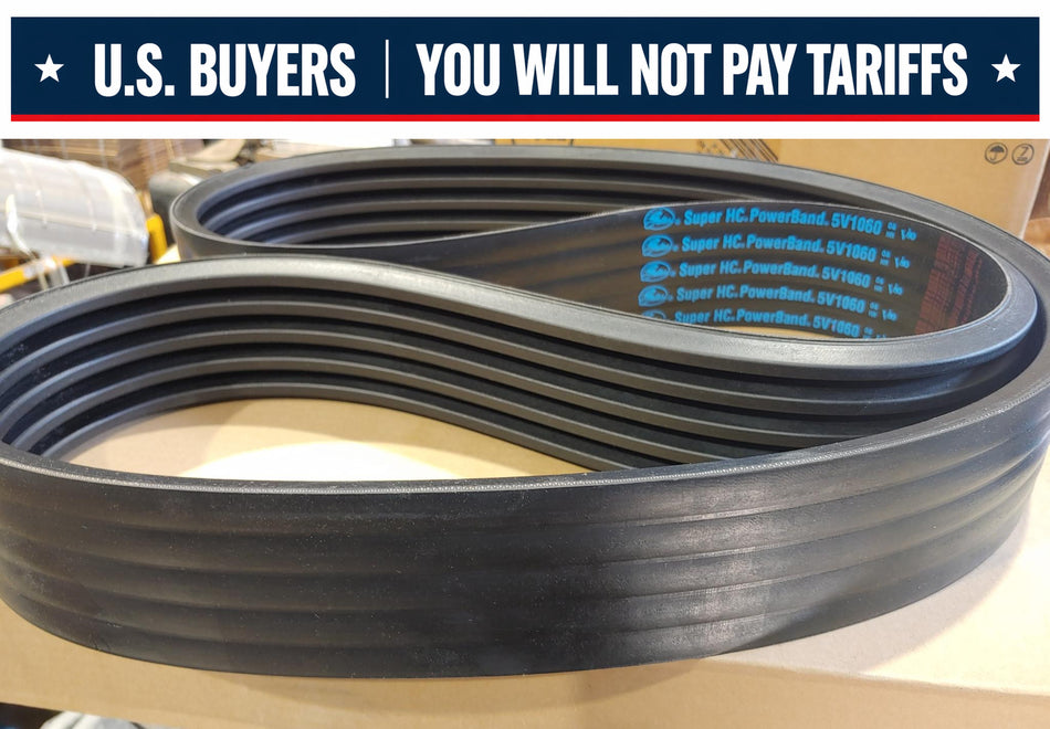Gates 5/5V1060 Super HC® PowerBand® 93865106 V-Belt - 5V Section, 5 Band, 106.00 in Outside Length