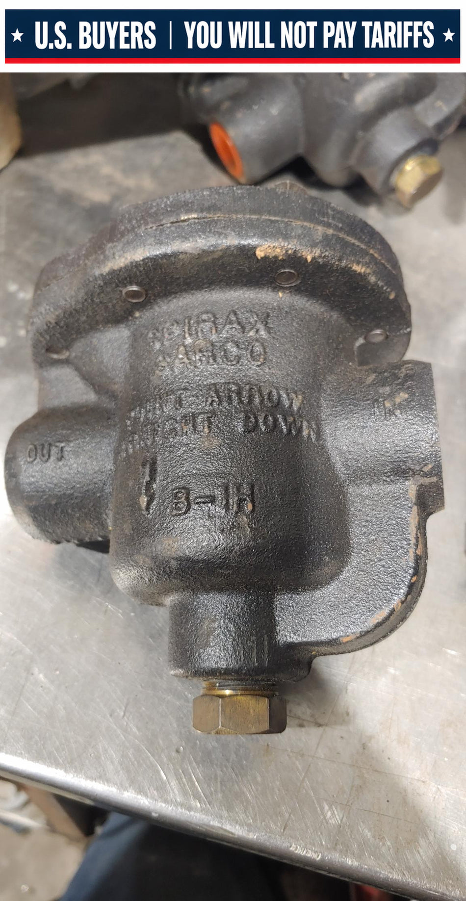 Spirax Sarco B1H-75 Inverted Bucket Steam Trap, 3/4 in, FNPT, Cast Iron