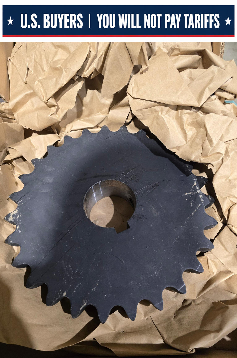 Tsubaki H120B27F Stock Bore Sprocket - 27 Teeth, 3-7/16"  Bore