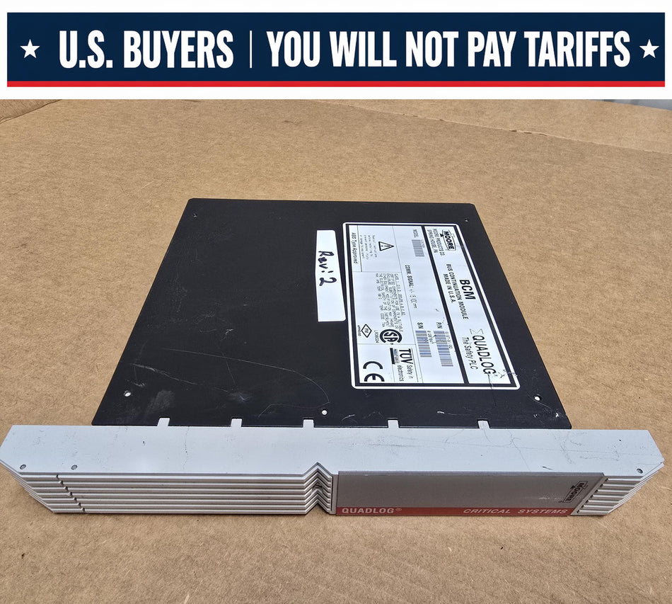 MOORE QLBCMNBN QUADLOG, REV: 2, BCM BUS CONTINUATION MODULE, P/N: 16197-81/02 (Used)