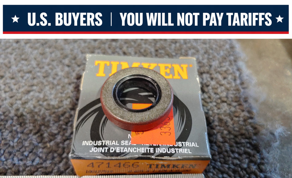 Timken National Seals 471466 Nitrile Oil Seal - Solid, 0.625 in Shaft, 1.124 in OD, 0.250 in Width, 47 Design, Nitrile Lip Material