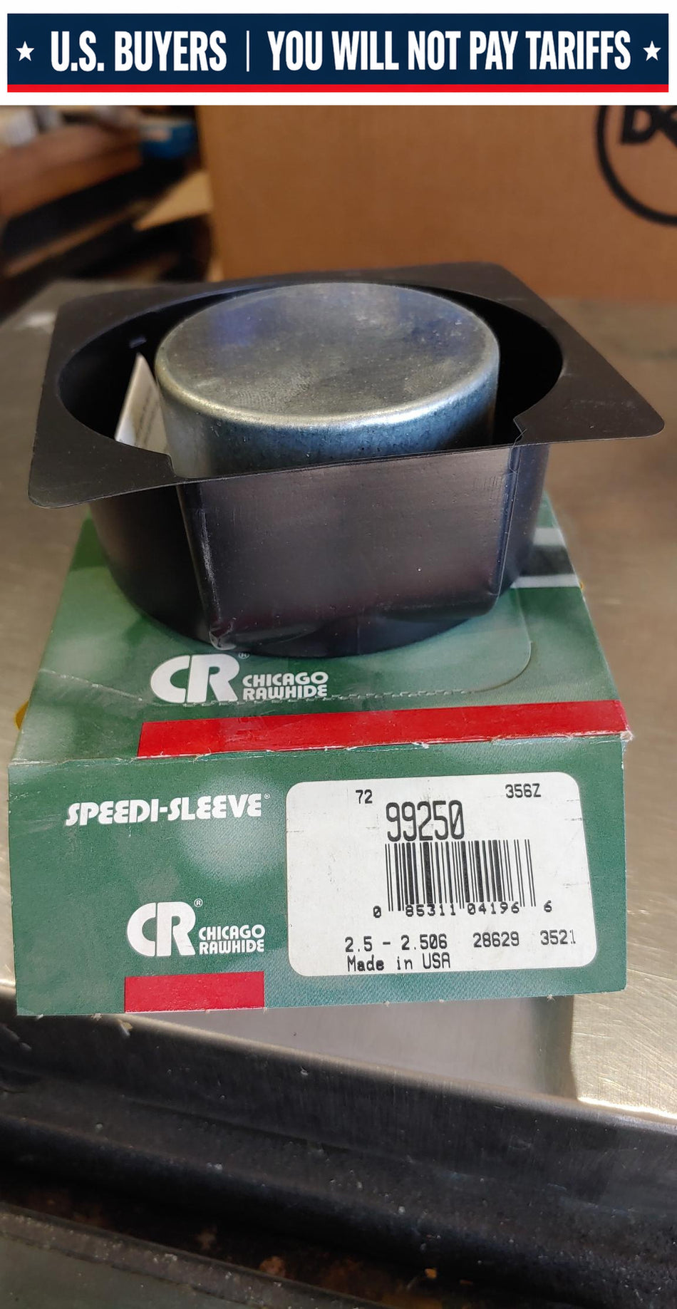CR Seals (SKF) 99250 Thin Wall Speedi-Sleeve - 2.500 in Shaft Dia., 0.781 in Width