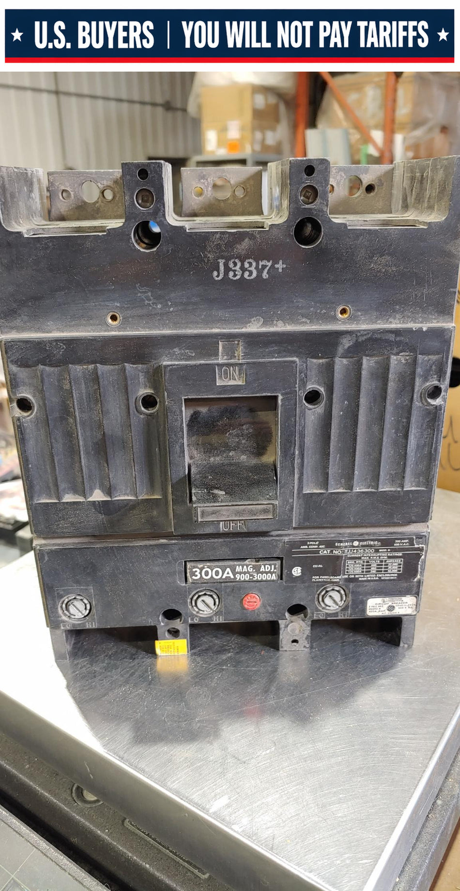 General Electric TJJ436300 300A Breaker (used)