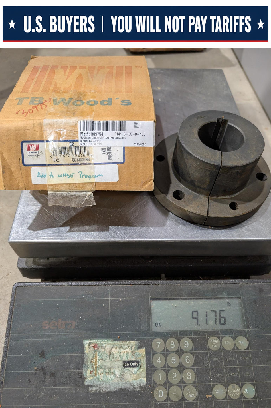 TB Woods Quick Disconnect Bushing - E2 - EX2XXNF - NEW