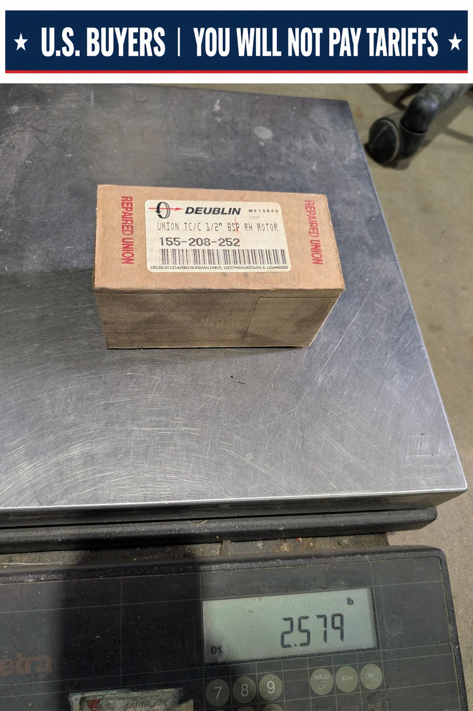 Deublin Union 155-208-252 - 1/2 Inch BSP RH Rotary Joint