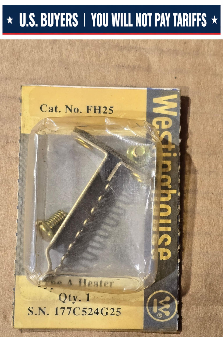 WESTINGHOUSE FH25 OVERLOAD HEATER ELEMENT TYPE A
