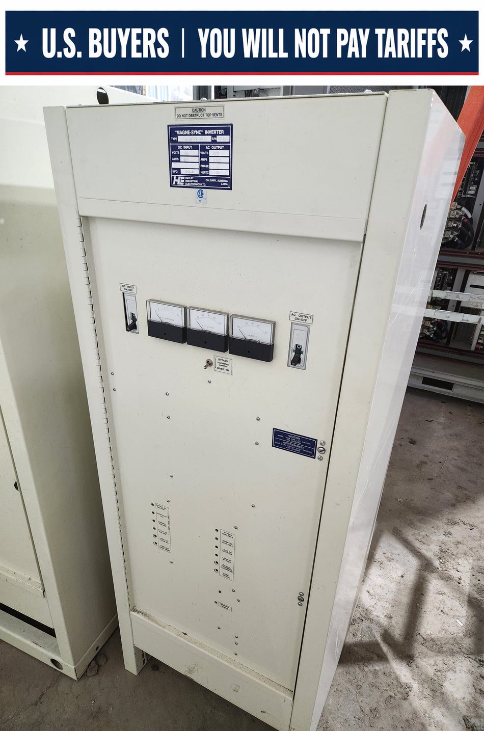 Hayley "Magne-Sync" Inverter - FCA-24/120-2-IST -  24VDC to 120VAC